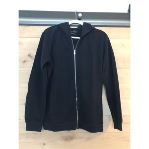Zara black zip up hoodie